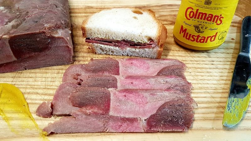 Tongue And Mustard Sandwich