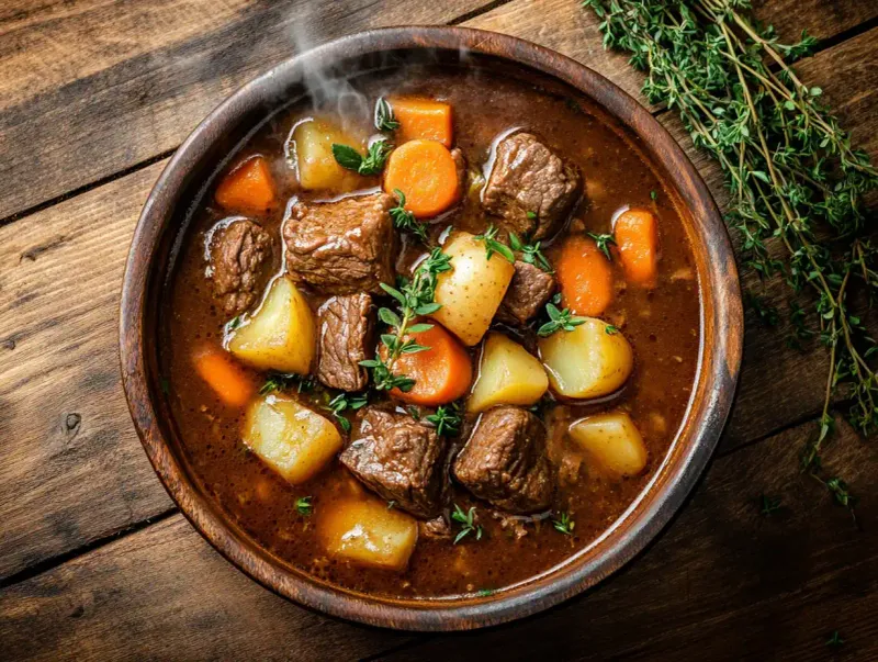 Hearty Beef Stew With Root Vegetables