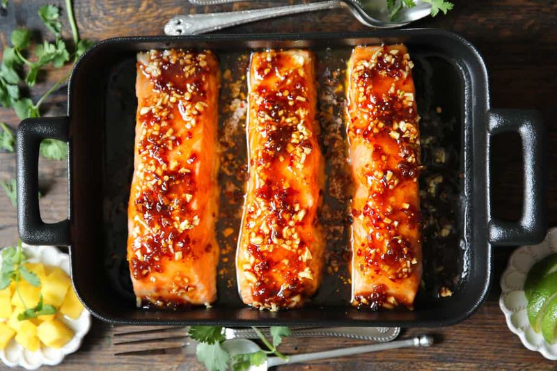 Honey Garlic Glazed Salmon