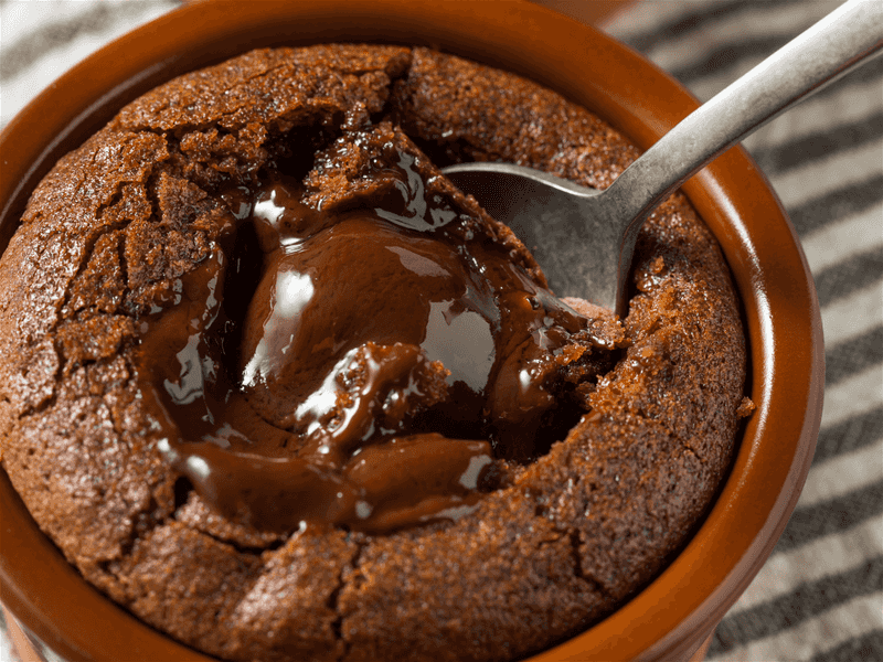 Air Fryer Chocolate Lava Cake