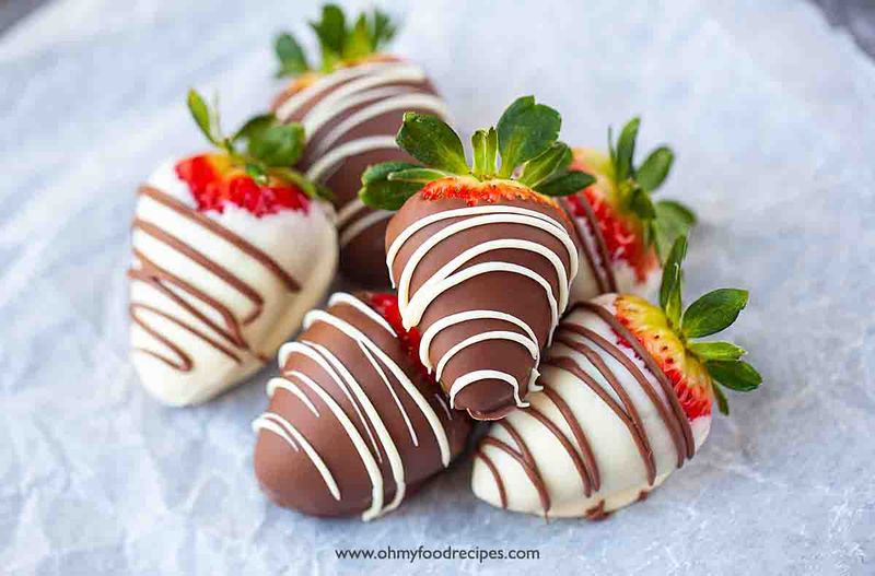 Air Fryer Chocolate Covered Strawberries
