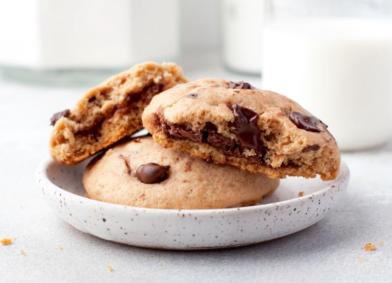 Nutella Stuffed Cookies