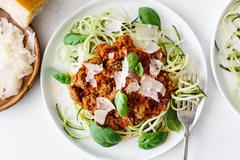 Courgetti Bolognese