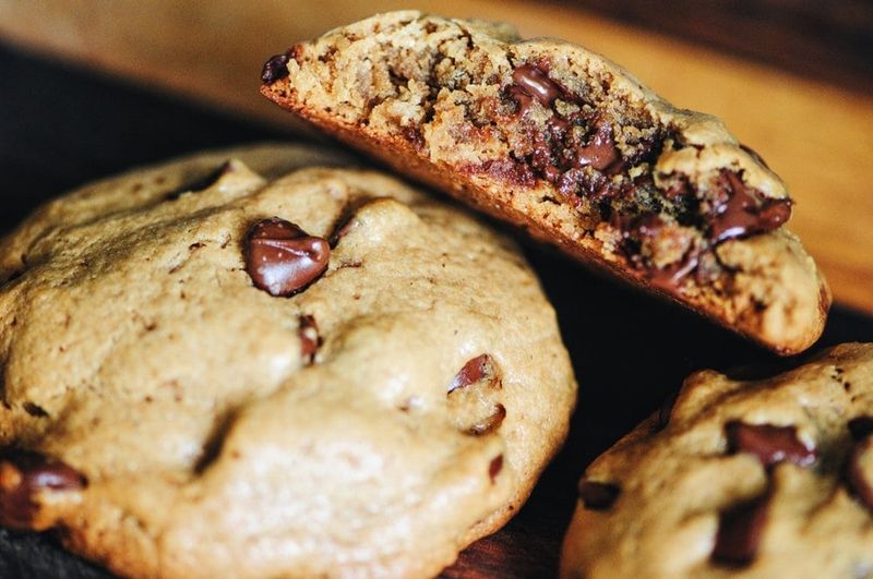 Chewy Tahini Chocolate Chip Cookies