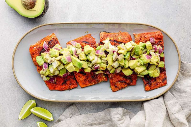 Salmon With Avocado Salsa