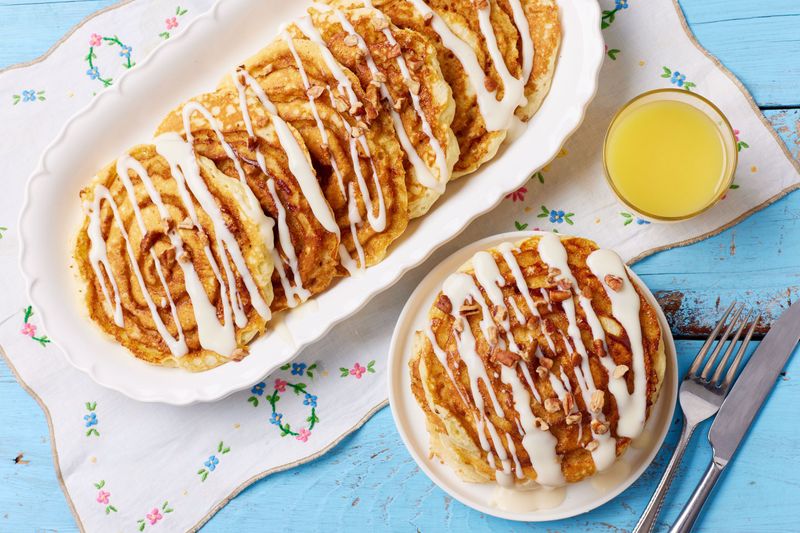 Cinnamon Roll Pancakes