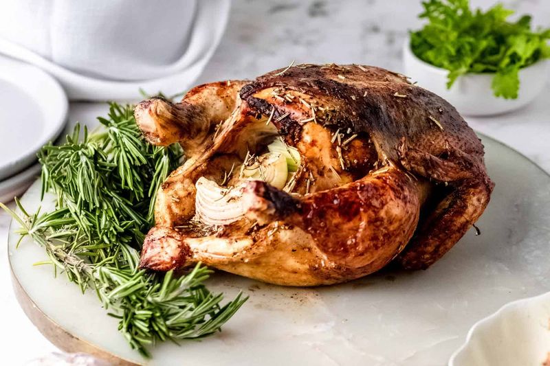 Roast Chicken With Rosemary And Thyme