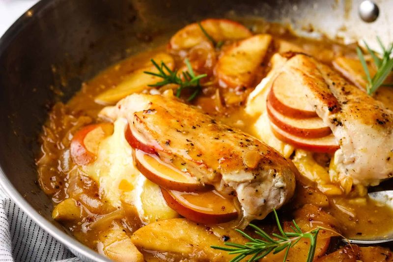 Apple Cheddar Stuffed Chicken