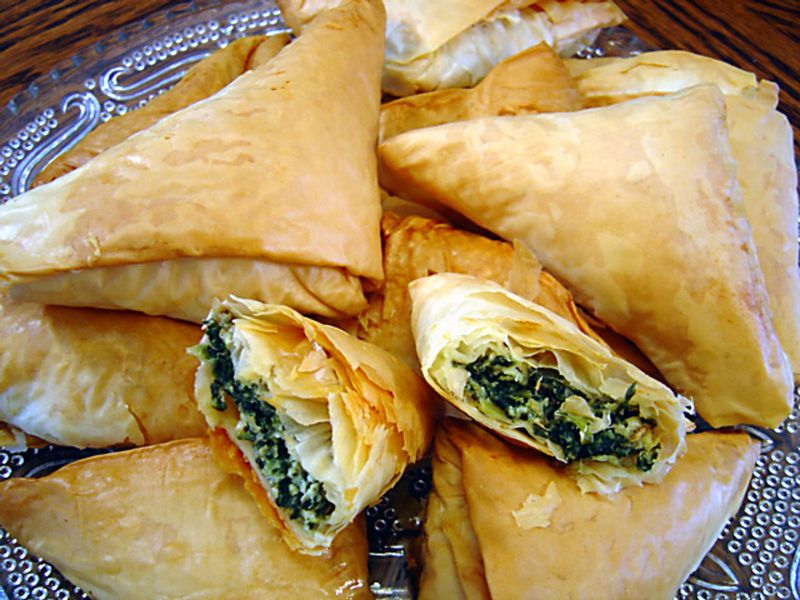 Spinach And Cheese Stuffed Pastry