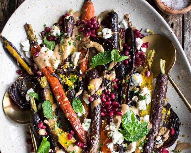 Caramelised Tahini Roasted Vegetables