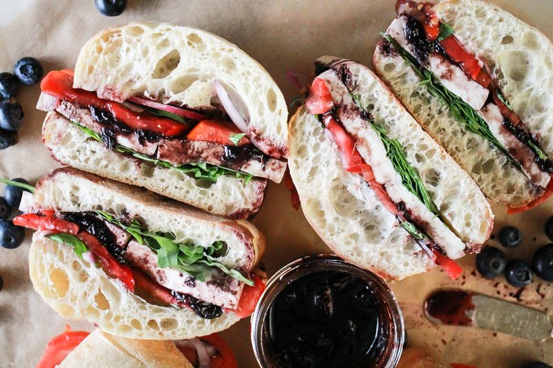 Tomato, Basil And Artichoke Picnic Sandwich