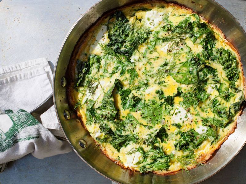 Wilted Greens Frittata