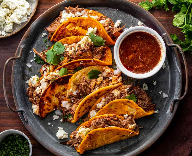 Spicy Shredded Beef Tacos