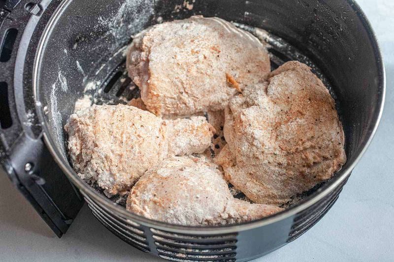 Cooking Foods With Thick Coatings