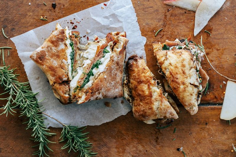 Rustic Chicken And Pear Focaccia