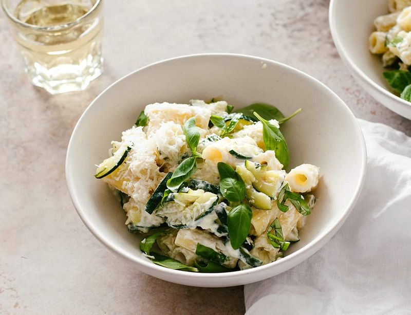 Courgette And Lemon Ricotta Pasta
