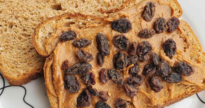 Nut Butter And Raisin Toast
