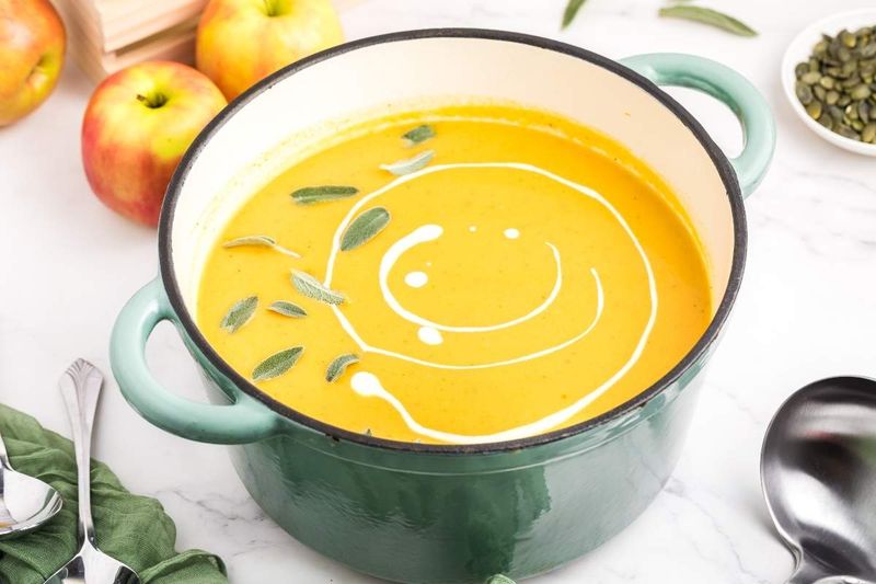 Roasted Apple And Butternut Soup