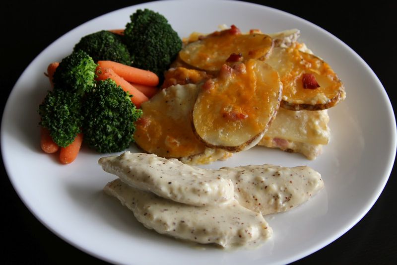 Scalloped Potatoes With Mustard Cream