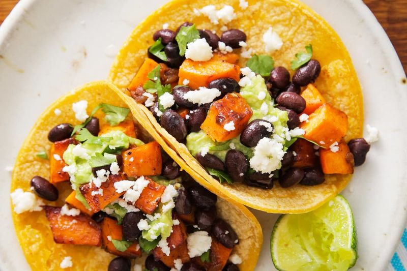 Sweet Potato And Black Bean Tacos