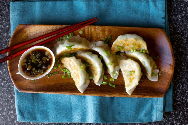 Frozen Dumplings Or Gyoza