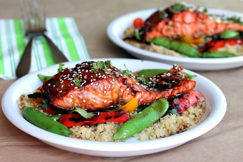 Teriyaki Salmon Stir-Fry