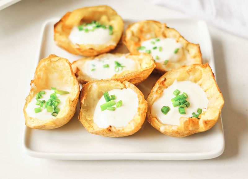 Crispy Curried Potato Skins
