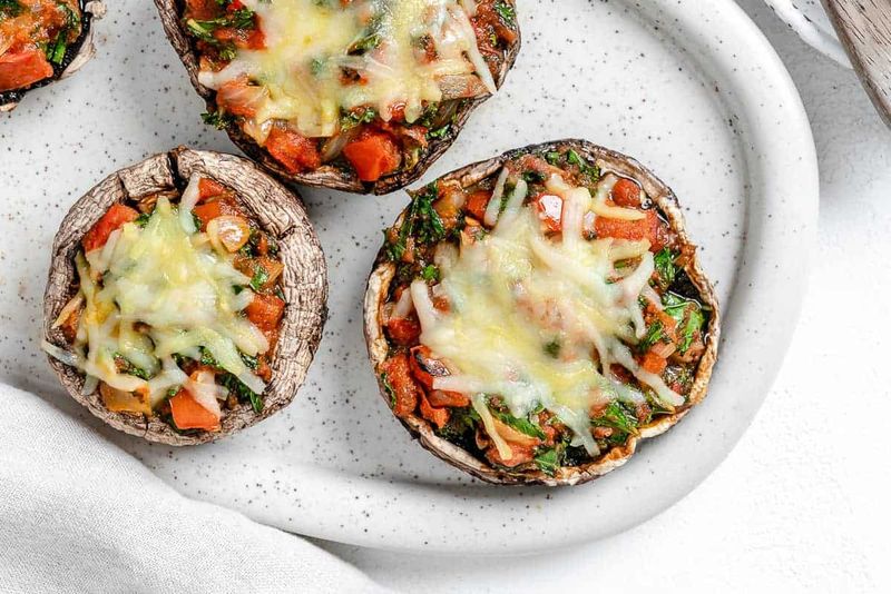 Portobello Mushroom Pizzas