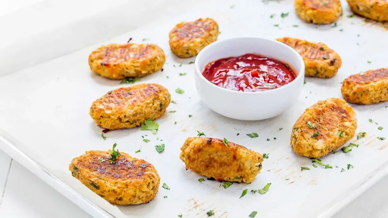 Cheesy Cauliflower Bites