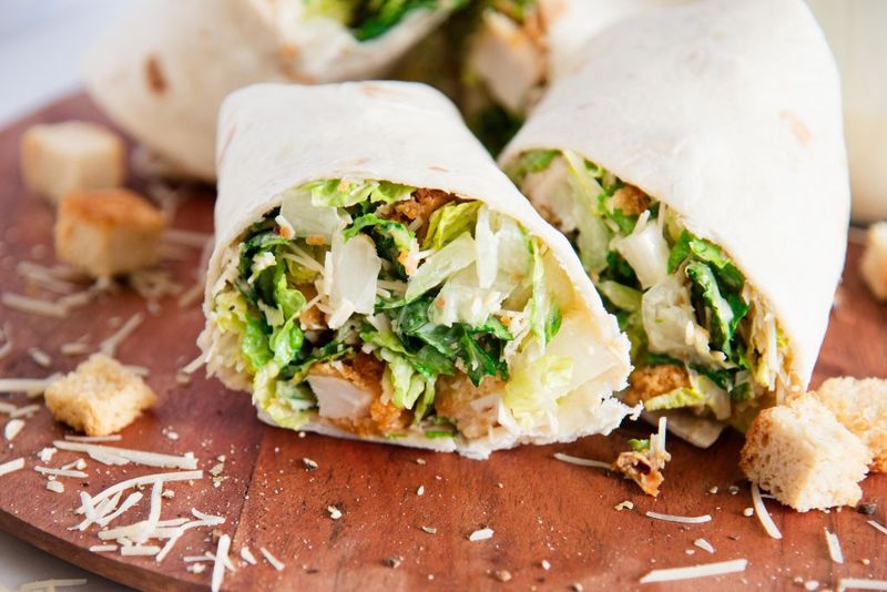 Chicken Caesar Wraps
