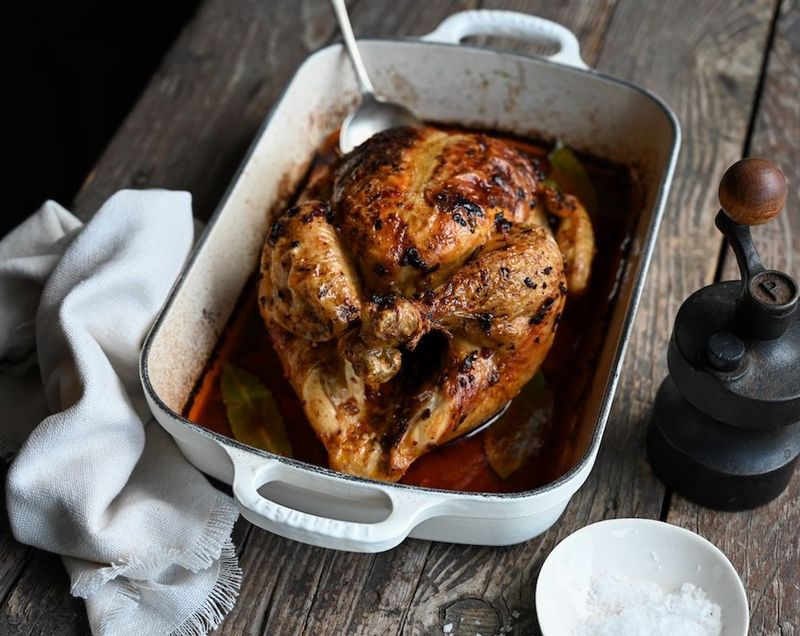 Paprika And Smoked Garlic Roast Chicken