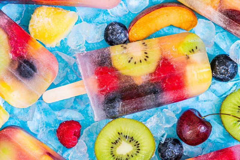 Popsicles From Real Fruit
