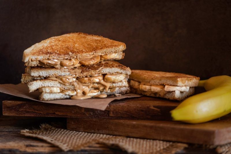 Spam And Banana Sandwiches