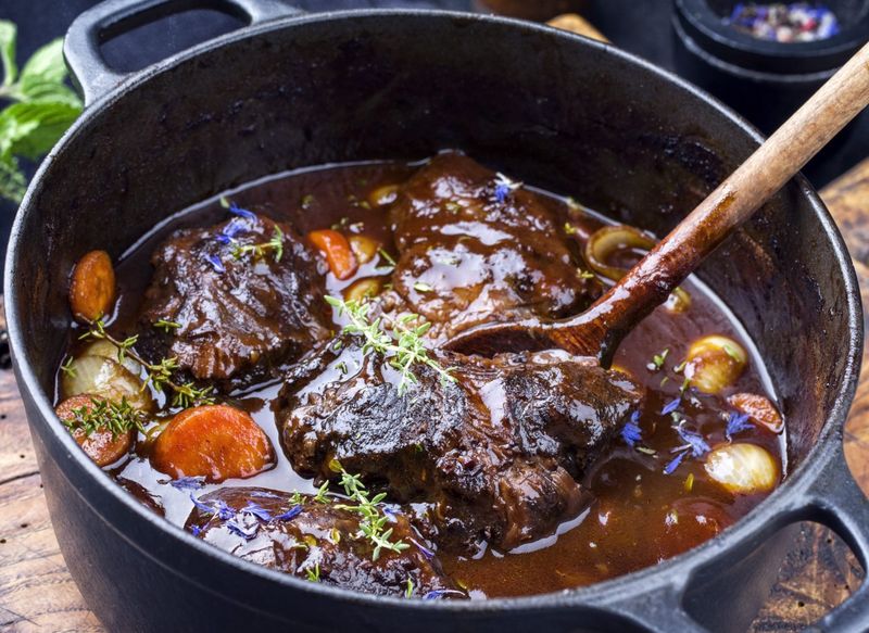 Braised Beef Cheeks In Red Wine