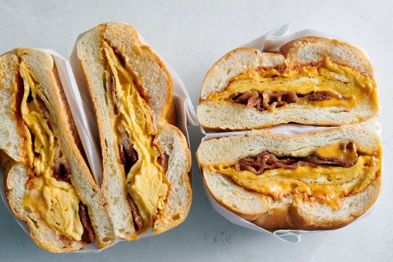 Egg And Cheese On A Roll