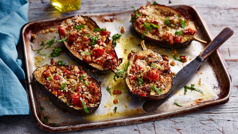 Beef-Stuffed Aubergines