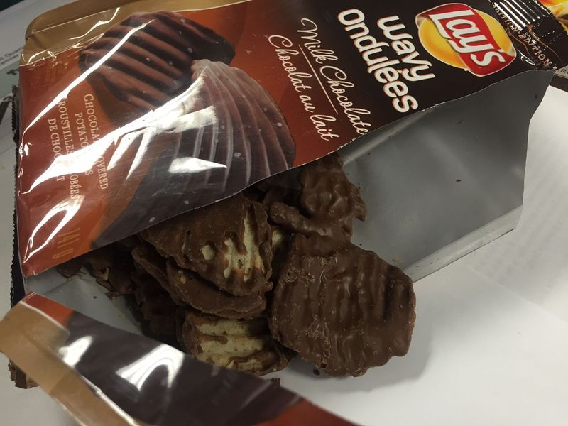 Lay's Wavy Original Dipped In Milk Chocolate