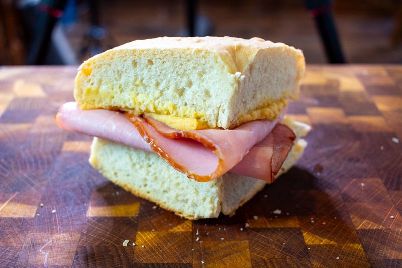 Ham And Pease Pudding Sandwich