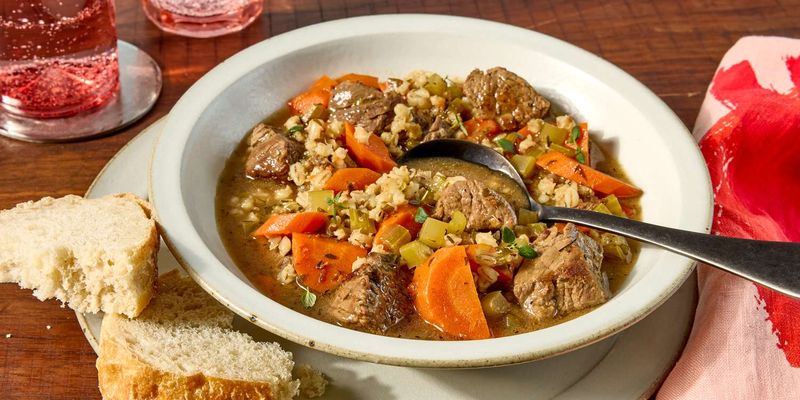 Rustic Beef And Barley Soup
