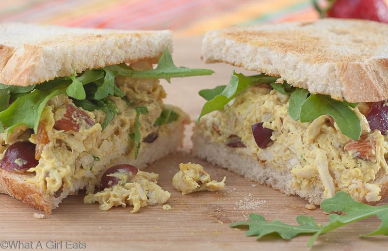Coronation Chicken And Grapes