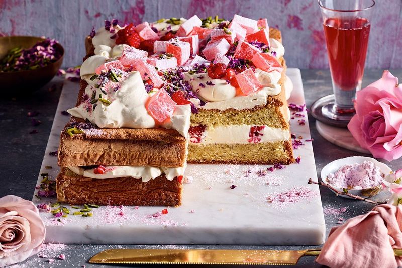 Rosewater Pistachio Cake
