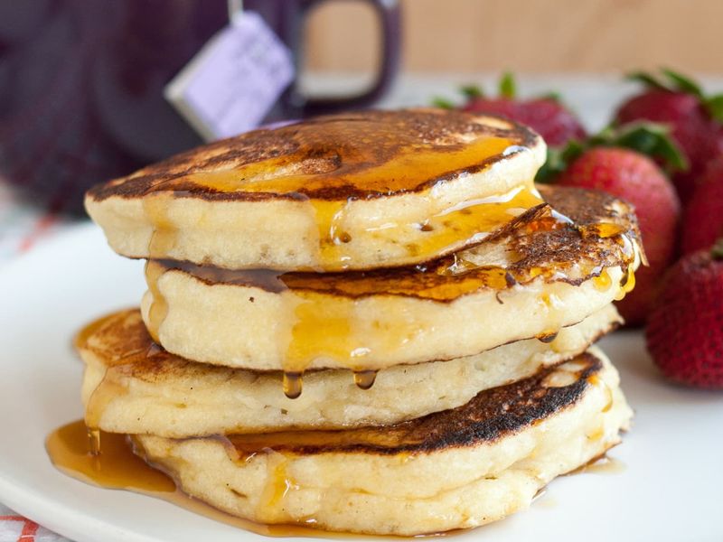 Orange Blossom Ricotta Pancakes
