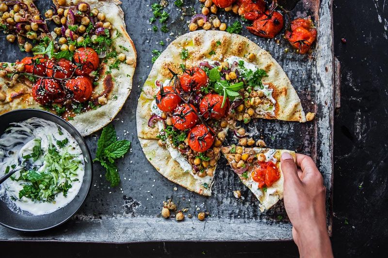 Mediterranean Chickpea Flatbreads