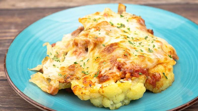 Parmesan-Crusted Cauliflower Steaks