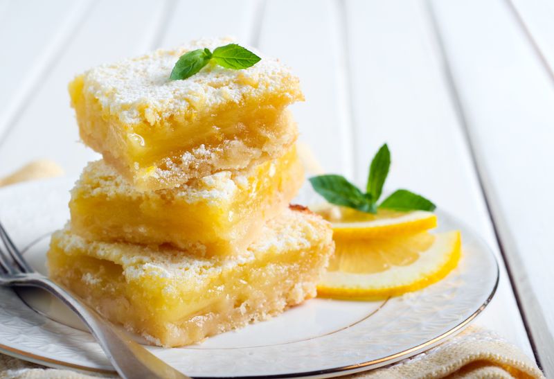 Tangy Tahini Lemon Bars