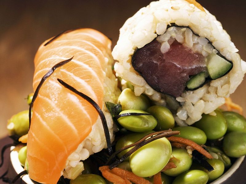 Order: Sashimi With Edamame