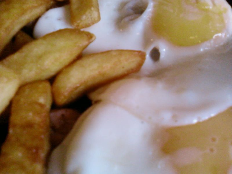 Rubbery Egg And Chips