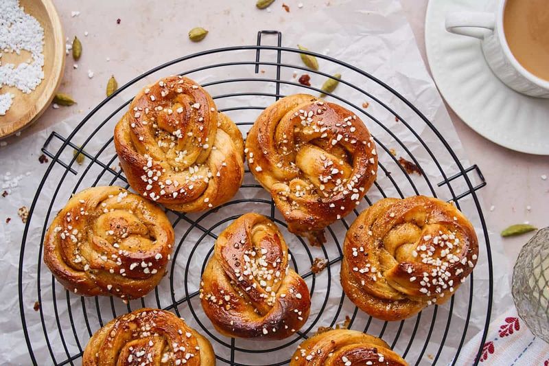 Swedish Cardamom Buns (Kardemummabullar)