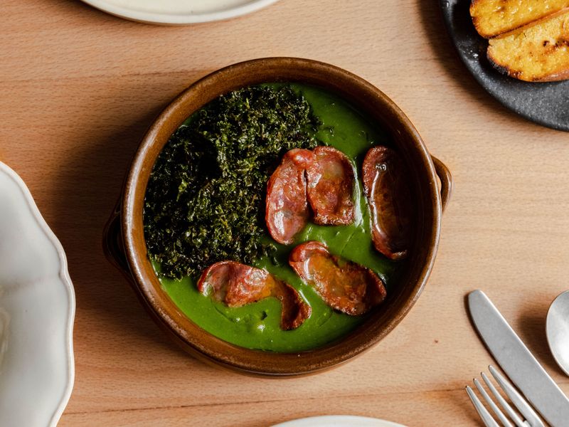 Caldo Verde With British Kale And Chorizo