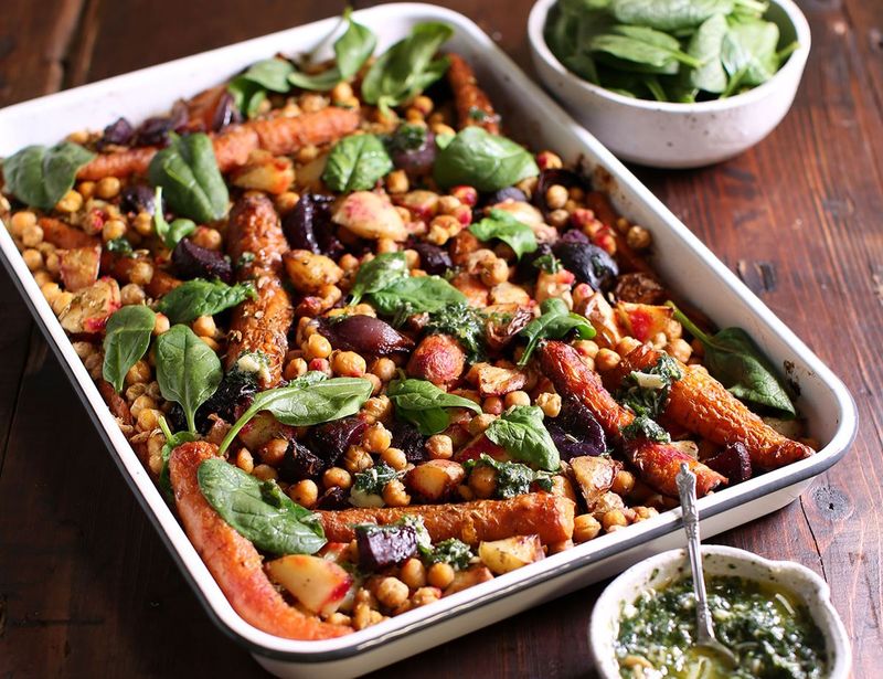 Mixed Bean Tray Bake